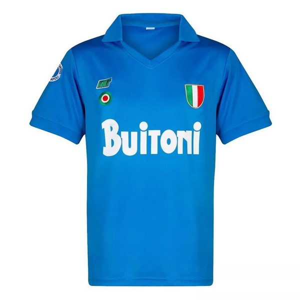 Thailandia Maglia Napoli Prima Retro 1987-1988 Blu